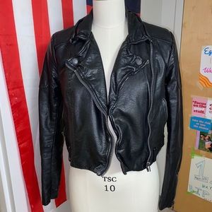 Free people vegan leather jacket